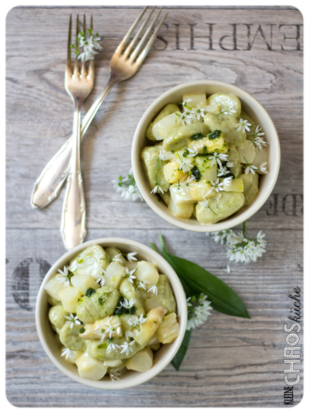 Bärlauch Gnocchi mit Spargel - Wild Garlic Asparagus
