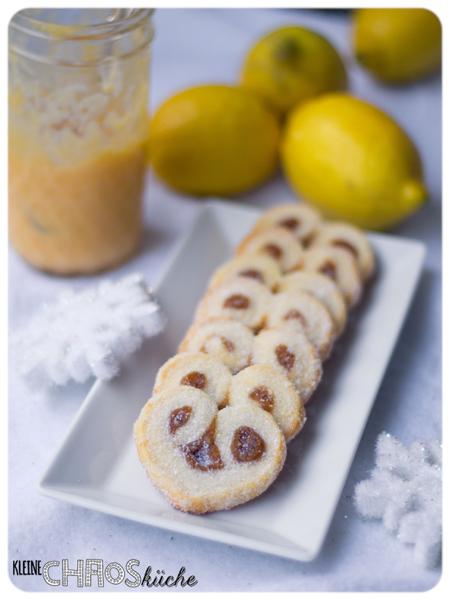 Lemon Curd Kardamom Herzen - Plätzchen, Zitrone