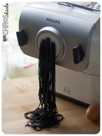Philips Pasta Maker - schwarze Nudeln - black pasta 